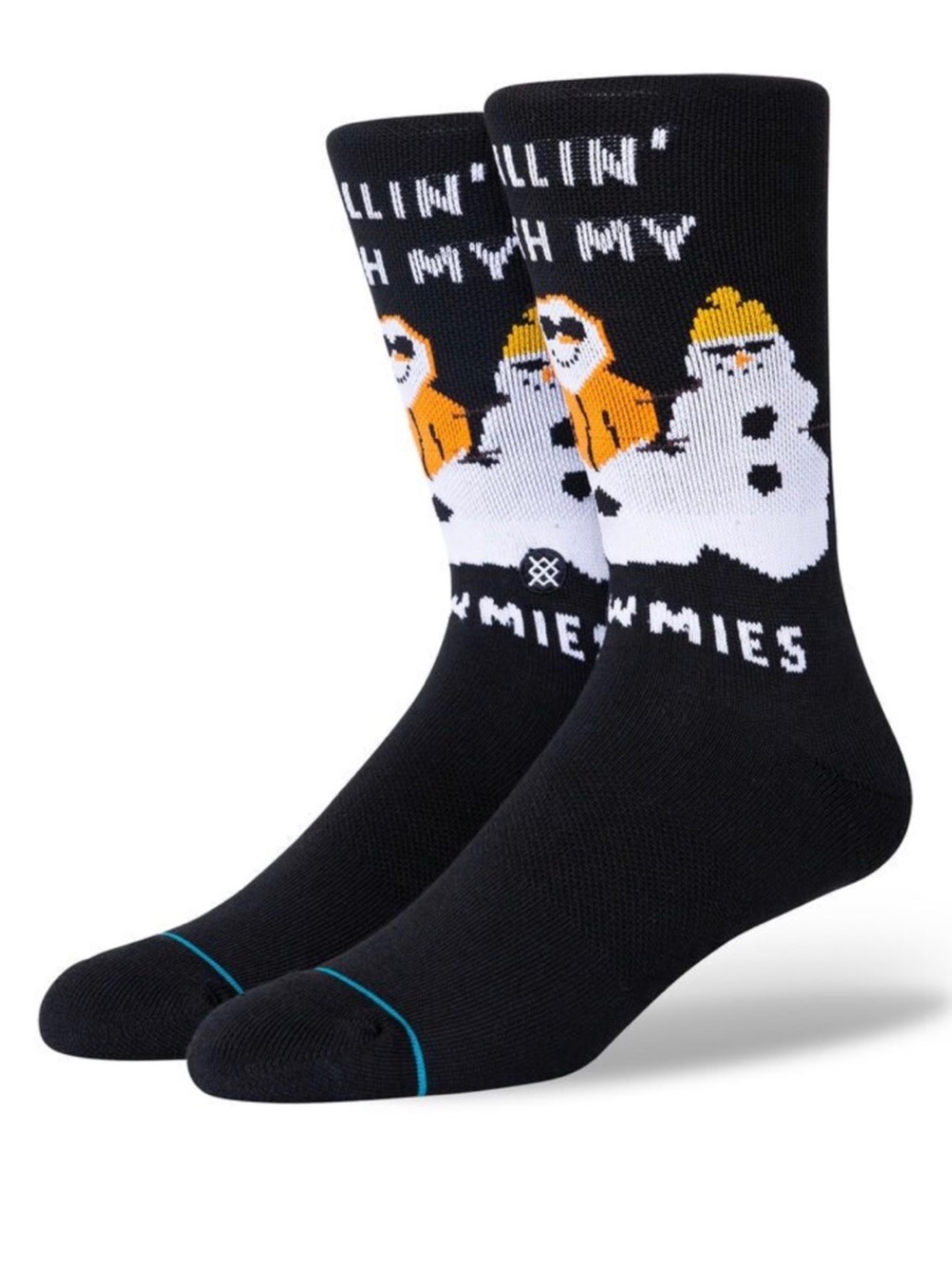 $13❤️‍🔥 Stance SNOWMIES CHILLIN Crew Socks NEW MEDIUM M